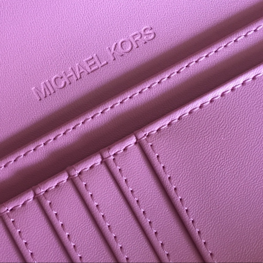 Michael Kors Carnation Multi Trifold Wallet - Picture 7 of 9